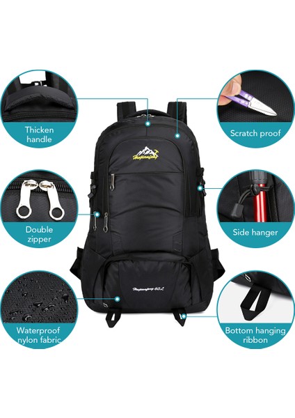 60L Su Geçirmez Büyük Kapasiteli Outdoor Kamp Çantası (Yurt Dışından)