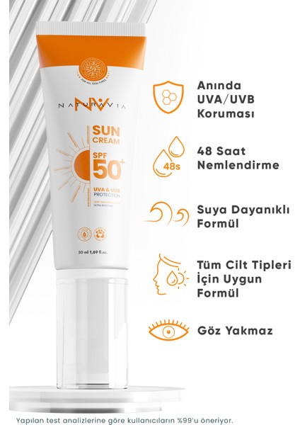 50 + SPF Ve Nemlendirici Yüz Ve Vücut Güneş Kremi - Tüm Cilt Tipleri İçin modelleri