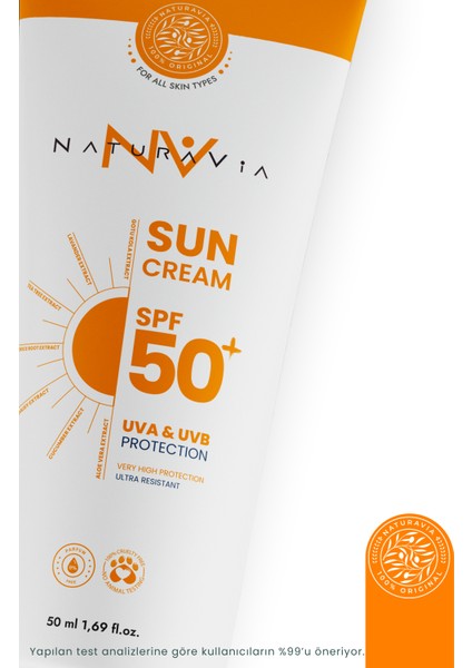 50 + SPF Ve Nemlendirici Yüz Ve Vücut Güneş Kremi - Tüm Cilt Tipleri İçin fırsatları