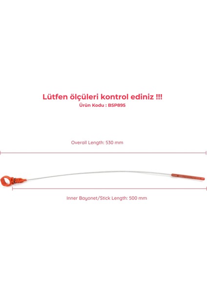 Otomotiv BSP895 Peugeot Citroen 1.4 Hdı Için Yağ Ölçüm Çubuğu 1174.E7; 1174.G3 fiyatları