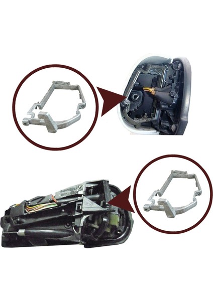 Esc Otomotiv EDP502 Mercedes W140 W129 W210 İçin Yan Aynalar Cam Destek Parçası fiyatları