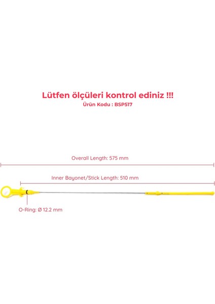 BSP517 Renault İçin Motor Yağı Ölçüm Çubuğu 111400275R fiyatları