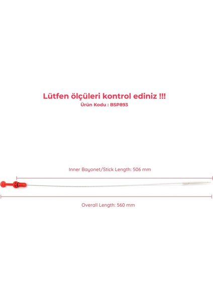 Otomotiv BSP893 Peugeot Citroen 1.4-1.1 L 8 V Için Yağ Ölçüm Çubuğu 117475