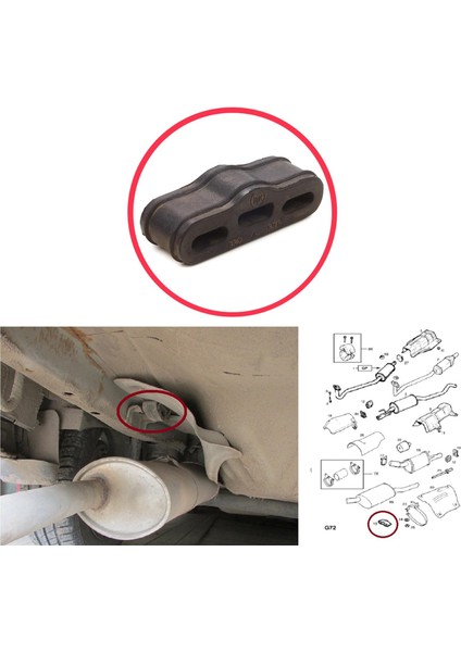 BSP3 Daewoo; Opel İçin 1 Adet Egsoz Arka Askısı : 852719; 90128194 fiyatları