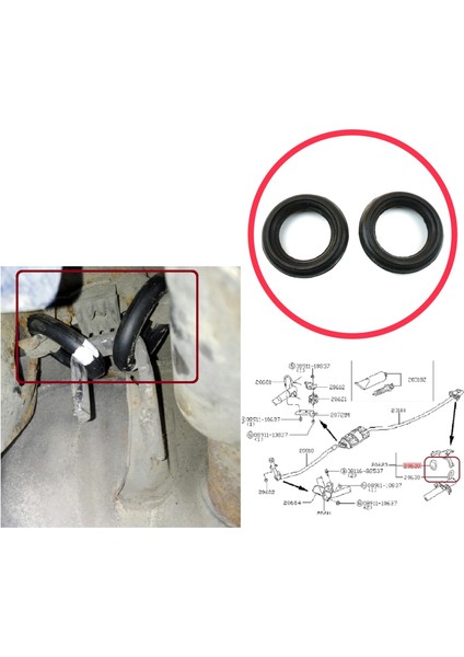 BSP4 Opel Mazda Kia Nissan Toyota Daihatsu İçin Egsoz Susturucu Kauçuk Askısı 852711 fiyatları