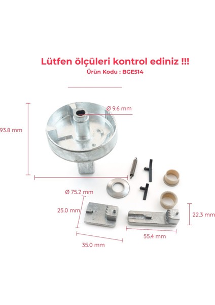 BGE514 Mercedes Vito Viano W639 Sprinter MK2 VW Crafter için Sol Kolçak Tamir Seti fiyatları