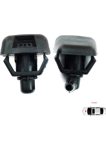 BSP532 Fiat Peugeot Citroen İçin 2 Adet Ön Cam Su Fıskiyesi 735277664