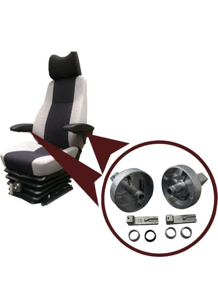 BGE513+BGE514 Mercedes Vito Viano W639 Sprinter MK2 VW Crafter için Sağ Sol Kolçak Tamir Seti modelleri