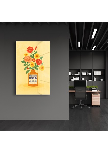 There Are Always Flowers - Matisse Quote Cam Duvar Tablosu