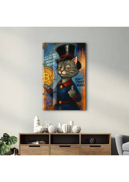 Don’t Trust Banks 2 - Crypto Attitude Cam Duvar Tablosu