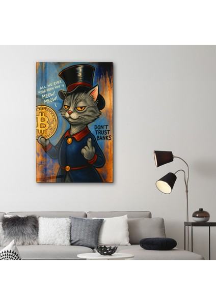 Don’t Trust Banks 2 - Crypto Attitude Cam Duvar Tablosu