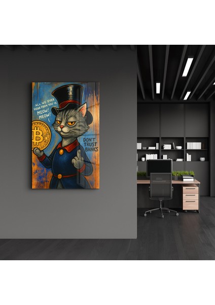 Don’t Trust Banks 2 - Crypto Attitude Cam Duvar Tablosu