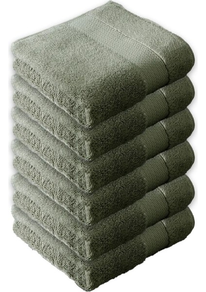 Woven Havlu 6'lı 50 x 90 cm Yeşil