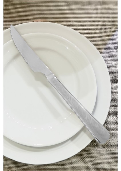 6 Adet 1010 Çelik 22,8 cm Sofra Biftek Et Bıçağı CIN997BY-6