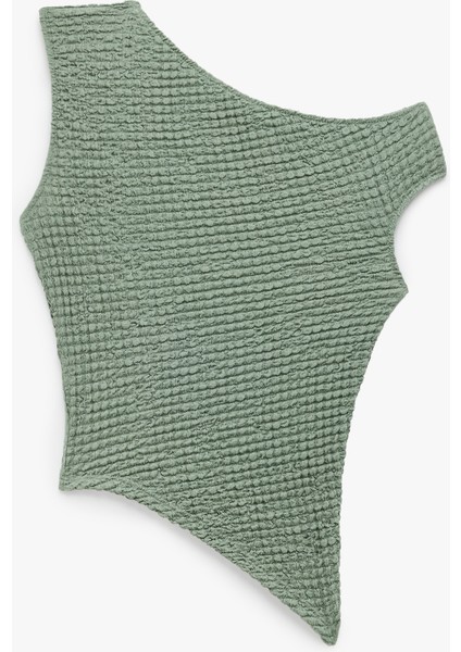 Bürümcük Kolsuz Slim Fit Asimetrik Bluz fiyatları