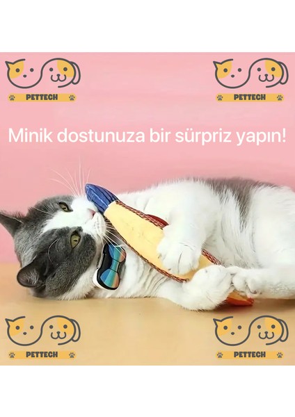 Kedi Oyuncağı Saury Balığı Zilli modelleri