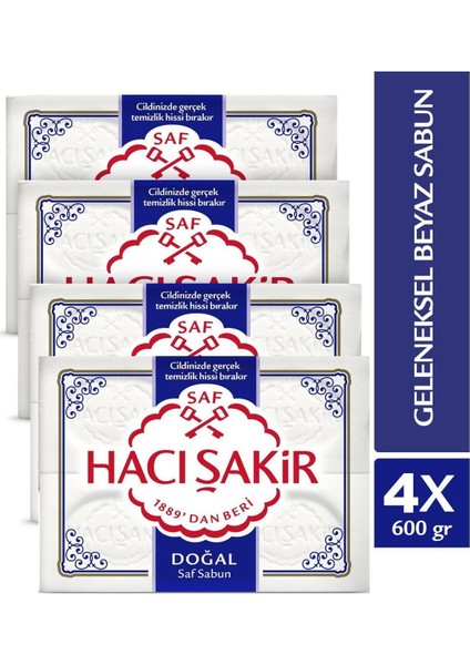 Kalıp Sabun 4'lü Doğal 600GR. x 4 Adet