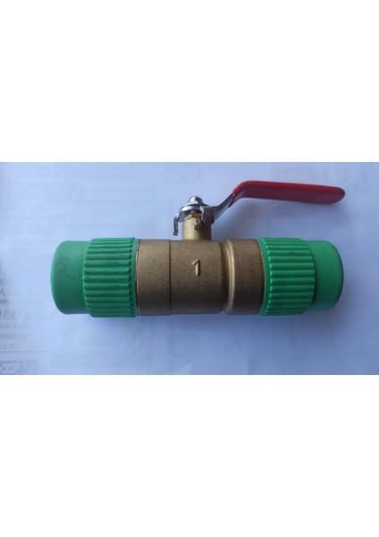 Ppr Bağlantılı Isı Yalıtımlı Yüksek Basınçlı Durdurma Vanası K.tp Ppr 32MM 06-21 Yeşil Ppr 32MM 05-22 Siyah Küresel Vana