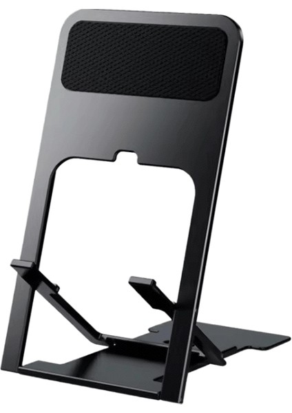 2024 Mini Masaüstü Çok Açılı Katlanır Cep Telefonu Tutucu Içi Boş Plastik Tablet Standı Iphone 12 11 8 7 Pro Desteği Için Taşınabilirrenk:gümüş (Yurt Dışından)