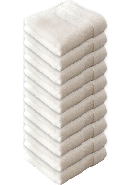Woven Havlu 10'lu 50 x 90 cm Krem