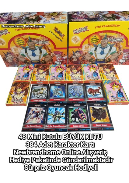 Yugioh Yeni Sezon Kartlar (48 Minik Kutu 384 Adet Karakter Kartı)Yeni Karakterler Oyun Kağıtları fiyatları
