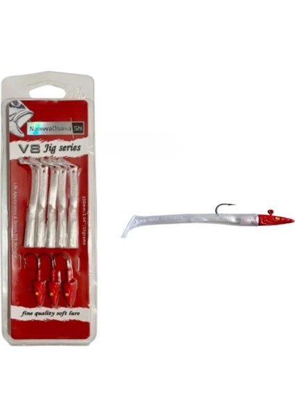 Osaka v8 jig series 10 cm 10 gr silikon red head