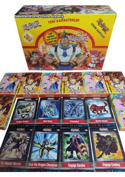 Yugioh Yeni Sezon Kartlar (12 Minik Kutu 96 Adet Karakter Kartı)Yeni Karakterler Oyun Kağıtları 2025 modelleri