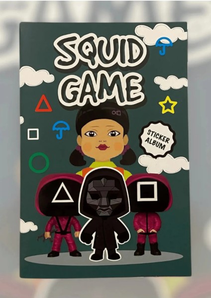 Squid Game Sticker Albümü - 16 Sayfa - 208 Adet - Hwang In-Ho, Lee - Seong Gi-Hun