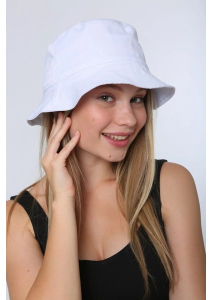 Pamuk Bucket Şapka RŞ-110 Beyaz