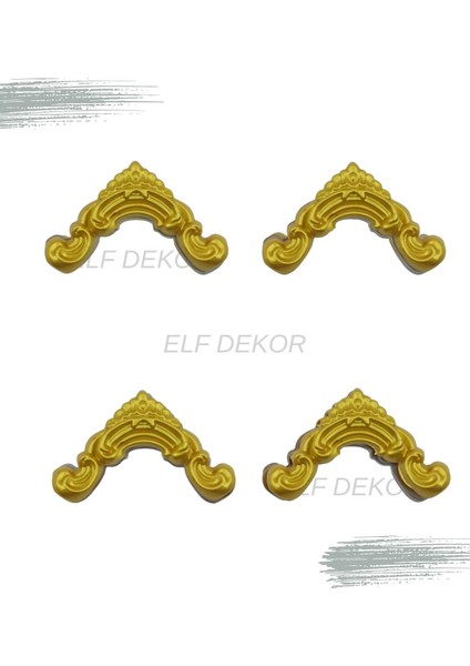 Dekoratif Polimer 2,5 cm Duvar Çıtası Uyumlu Köşe Motifi