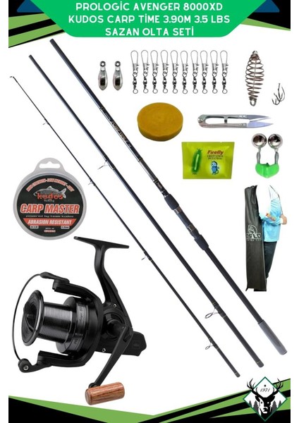 Avenger 8000XD Kudos Carp Time 3.90M 3.5 Lbs Sazan Olta Seti