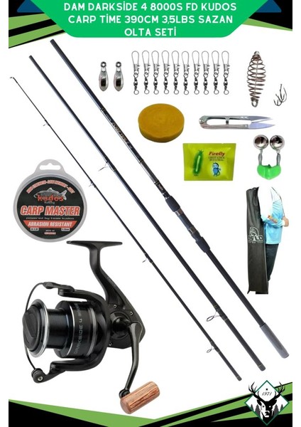 Darkside 4 8000s Fd Kudos Carp Time 390cm 3,5lbs Sazan Olta Seti