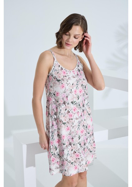 Bambu Soft Kumaş Ip Askılı Elbise 72097