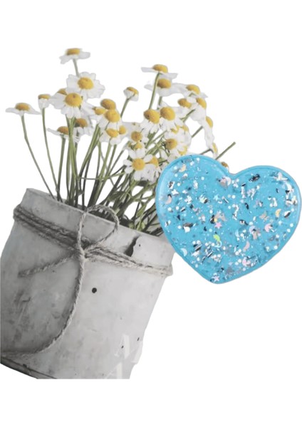 Love Flash Glitter Ring Cep Telefonu Katlanır Streç Braket Cep Telefonu Tutucu Her Model Cep Telefonu Için Uygundur Holde Renk:gök Mavisi (Yurt Dışından)