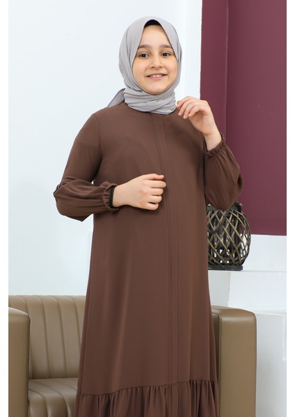 Eteği Büzgülü Ferace(Çocuk)