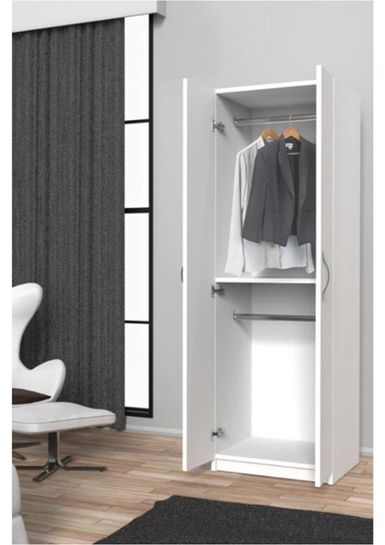 Bahar Giyinme Dolabı - Çok Amaçlı Dolap - Gardırop 60 cm -2 Kapaklı fiyatları