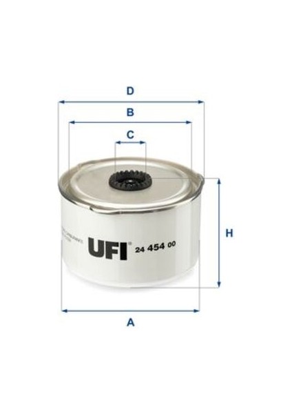 Ufı 24.454.00 Yakıt Filtresi Discovery Range Rover 3.0td 06-