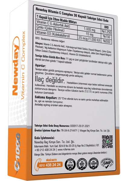 Bromelian + Newvit D3K2 + Vitamin C Complex 3lü ( Avantajlı Paket )