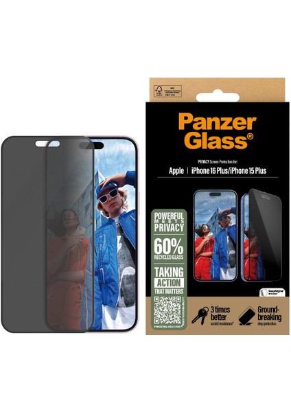 Apple iPhone 16 Plus Hayalet Uwf Cam Ekran Koruyucu