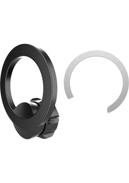 360 Derece Döndürme Manyetik Araç Telefonu Tutucu Halka Magsafe Dağı Için Evrensel Mıknatıs Araba Cep Telefonu Braketi Aksesuarları 17MMRENK:SKU-C-362-A-B (Yurt Dışından)