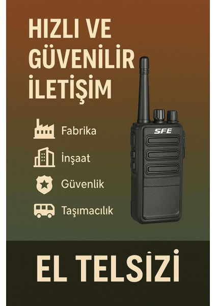 S500 PMR El Telsizi Telsiz Telefon Profesyonel Tercihiniz modelleri