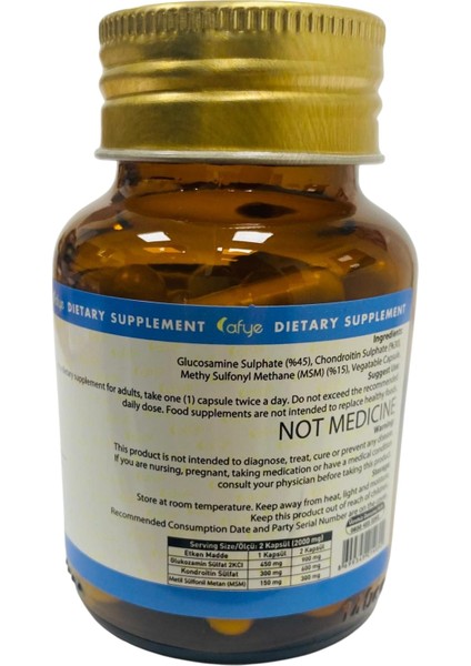 Glukozamin Kondroitin Msm 1000MG (90 Kapsül)