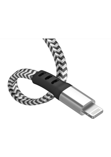 Apple iPhone 11 / 12 / 13 / 14 Uyumlu 120W Örgülü Lightning Hızlı Şarj kablosu
