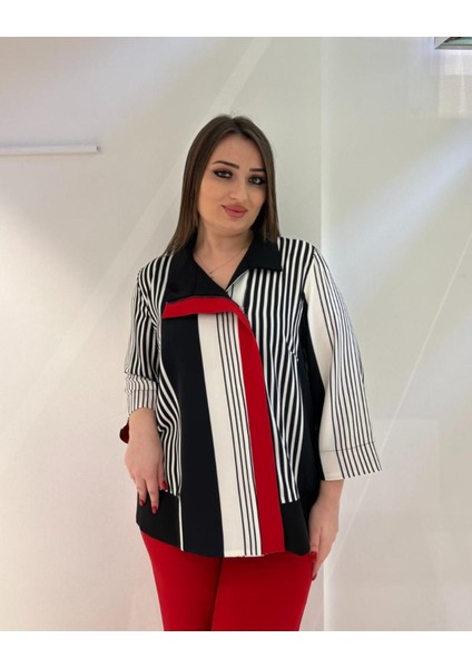 Büyük Beden 2 Li Ceketli Pantolonlu Takım