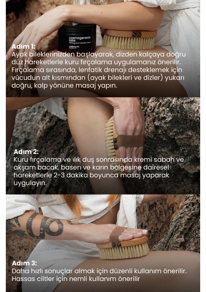 Selülit Gideren Ve Cilt Sıkılaştıran Temel Vücut Bakım Seti Vegan
