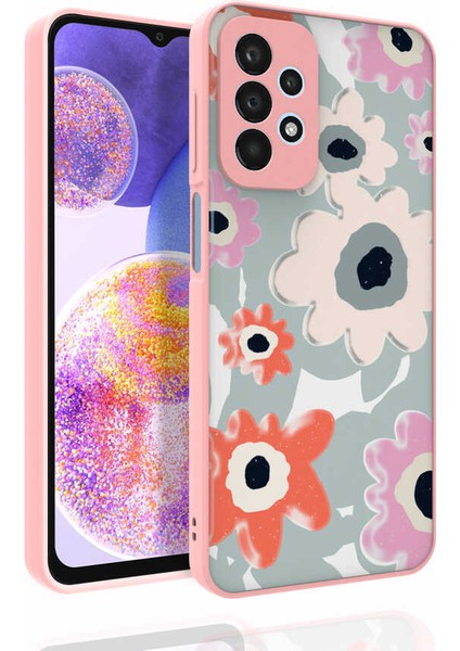 Galaxy A23 Kılıf Desenli Kamera Korumalı Parlak Fygs Nora Kapak-No5
