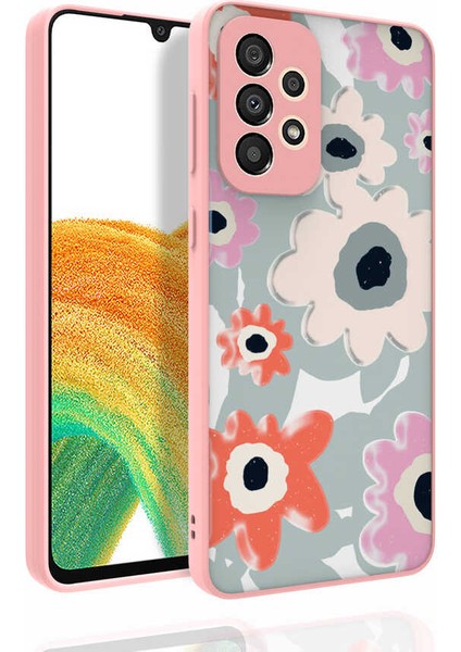 Galaxy A33 5g Kılıf Desenli Kamera Korumalı Parlak Fygs Nora Kapak-No5