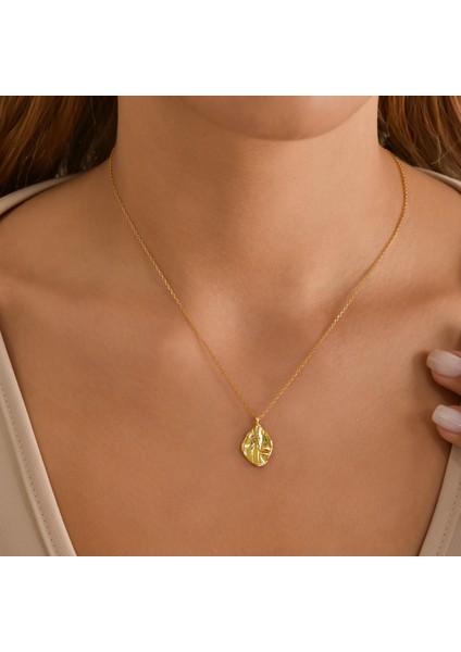 925 Ayar Gümüş Yaprak Modeli Charm Kolye fiyatları