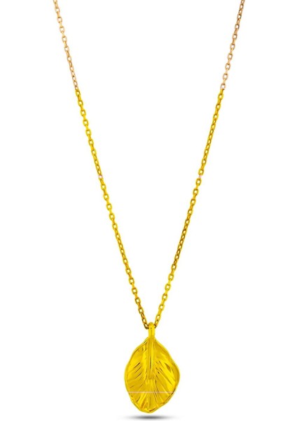 925 Ayar Gümüş Yaprak Modeli Charm Kolye modelleri