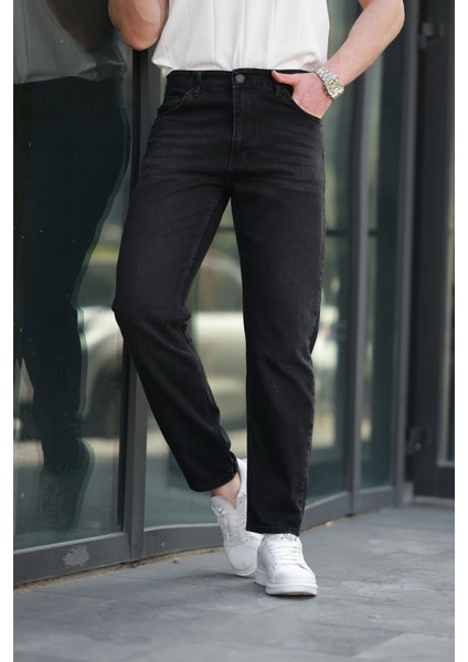 Siyah Erkek Jean Pantolon E7419